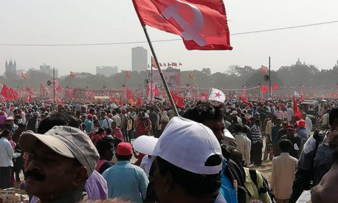 Up To Two Million Workers Shut Down Kolkata Red Flag