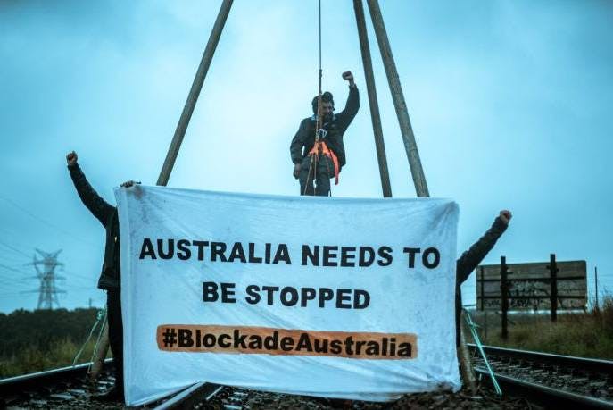 Defend Blockade Australia—lock up the climate criminals