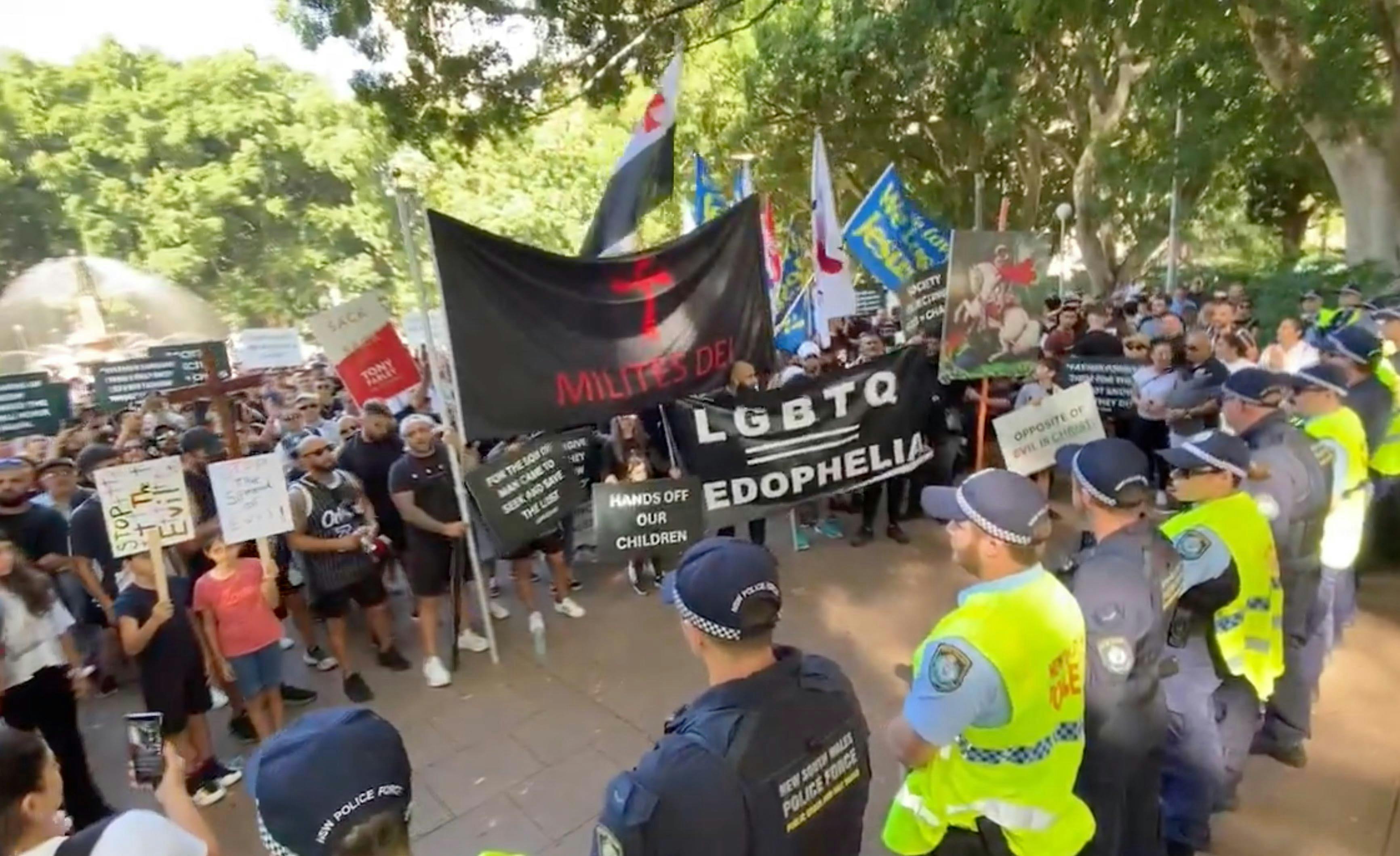 Thousands attend far-right anti-LGBTI rally in Sydney
