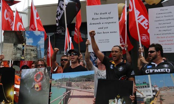 Union protest: workers lives ‘forfeited’ in unsafe workplaces