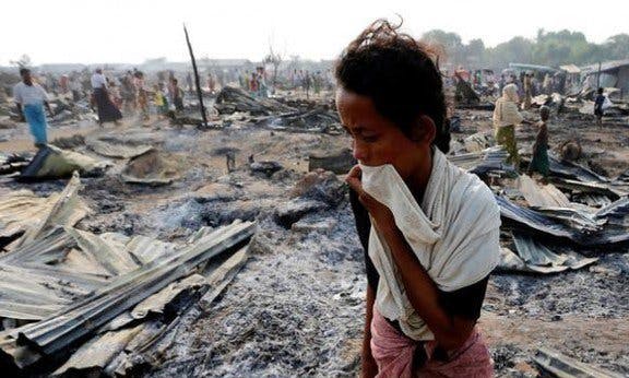 Rohingyas driven out of Myanmar
