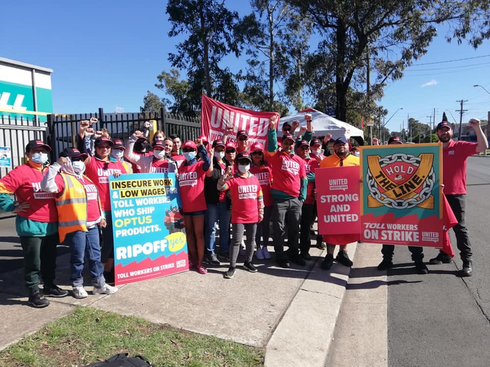 Workers strike across Toll Group warehouses