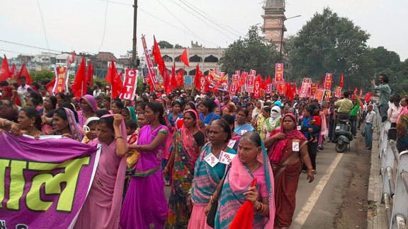 Indian workers stage 150 million-strong strike