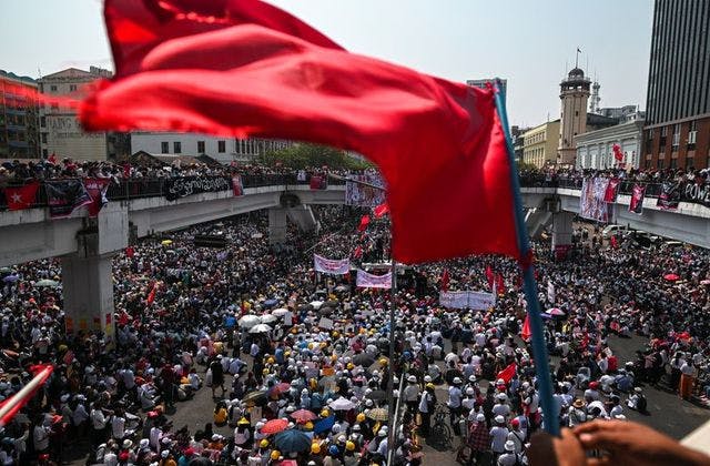 Myanmar's dictatorship versus the general strike