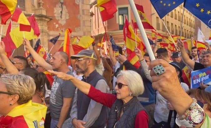 Right-wing protests building in Spain