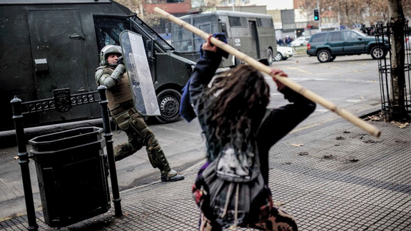 Insurgent students in Chile