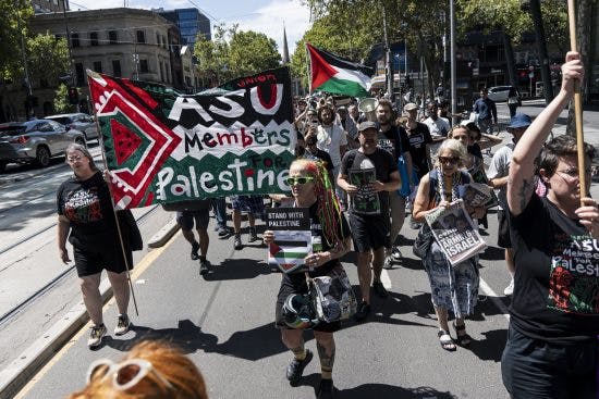 Community workers walk out for Palestine