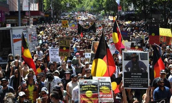 ‘We’re here and we’re the majority’: Invasion Day protests surge