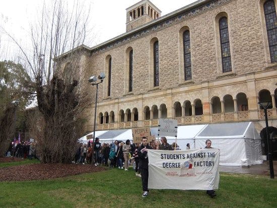 Students fight cuts at the University of Western Australia