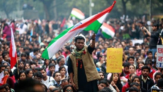 Biggest student demonstrations in years erupt in India
