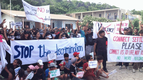 Refugees on Nauru demand freedom