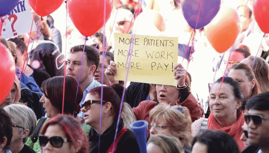 WA health workers strike for better pay
