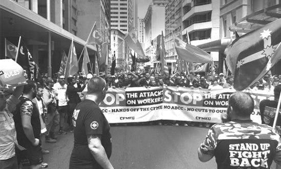 Thousands hit the streets against war on workers