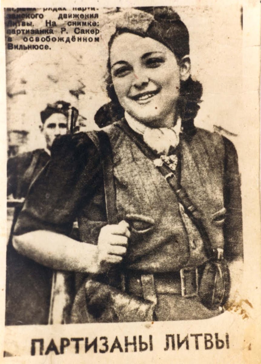 Rokhl Rudnitski, member of a Jewish partisan brigade in the Lithuanian forests near Vilna