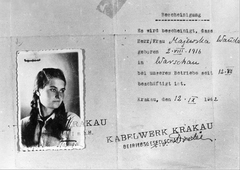 Tema Schneiderman Bialystok courier - forged Aryan work document