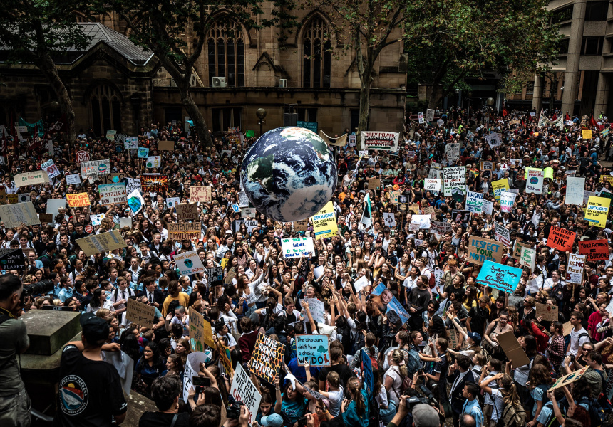Climate strike in Sydney in 2019